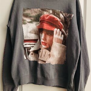 Taylor Swift Graphic Charcoal Sweater